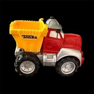 Tonka Vintage 1999 Chuck Friends Chuck Dump Truck Chuck License Tag Red Yellow